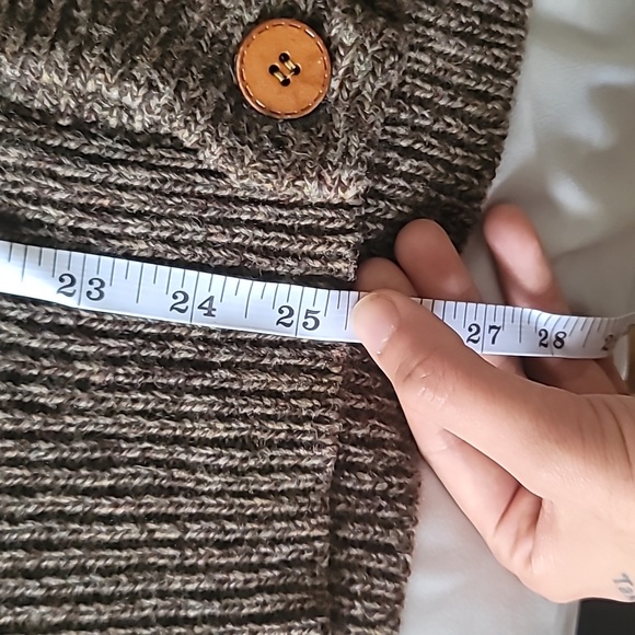 VINTAGE Brown and Maroon Fair Isle Kniy 100% Wool Vest - Mens M - Picture 6 of 7